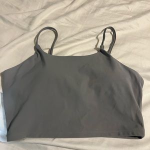 Grey athletic cropped tank